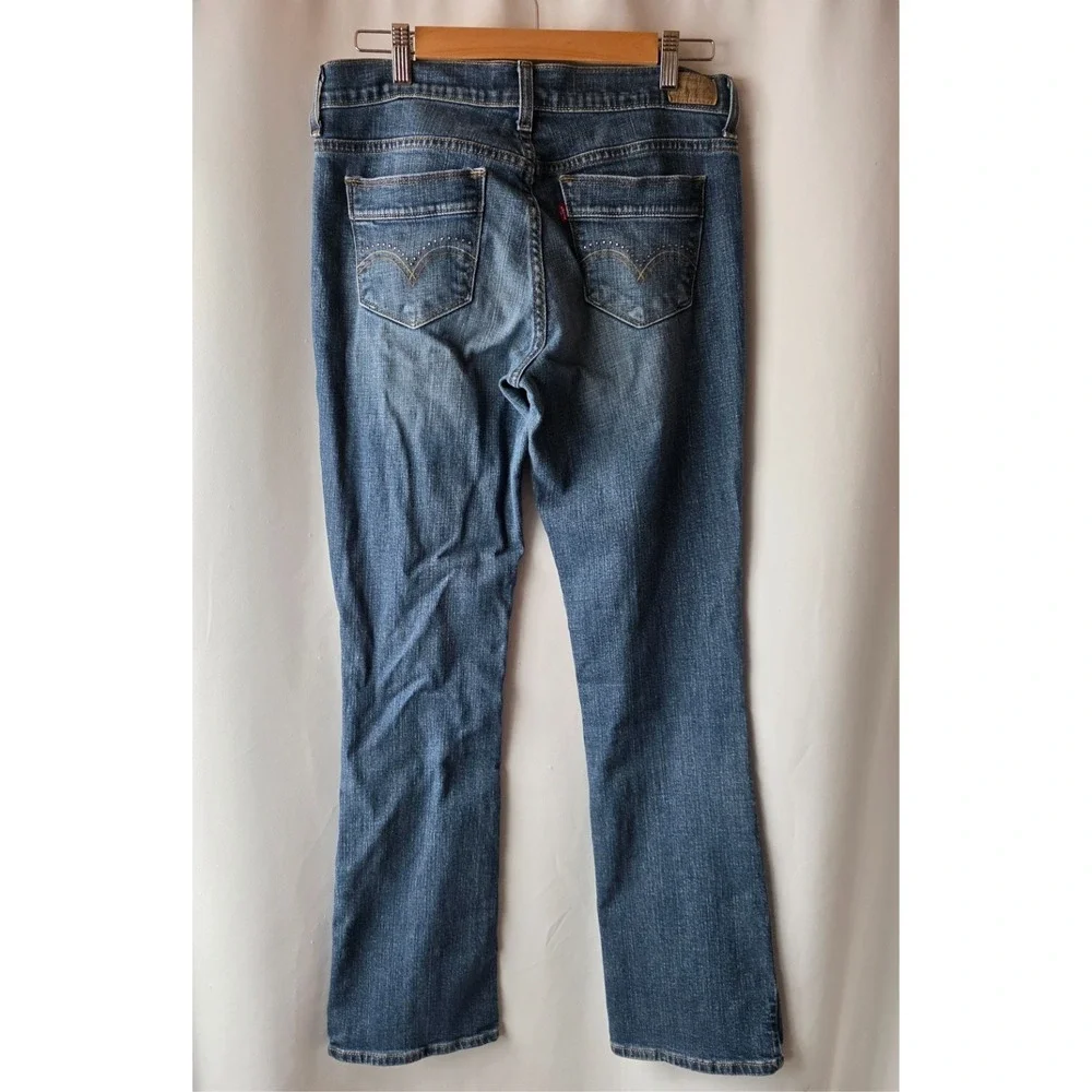 Levi's 515‎ Medium Wash Women's Stretch Denim Bootcut Jeans Western 32